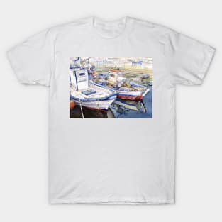 Barcas en El Puerto, Almeria, Spain T-Shirt